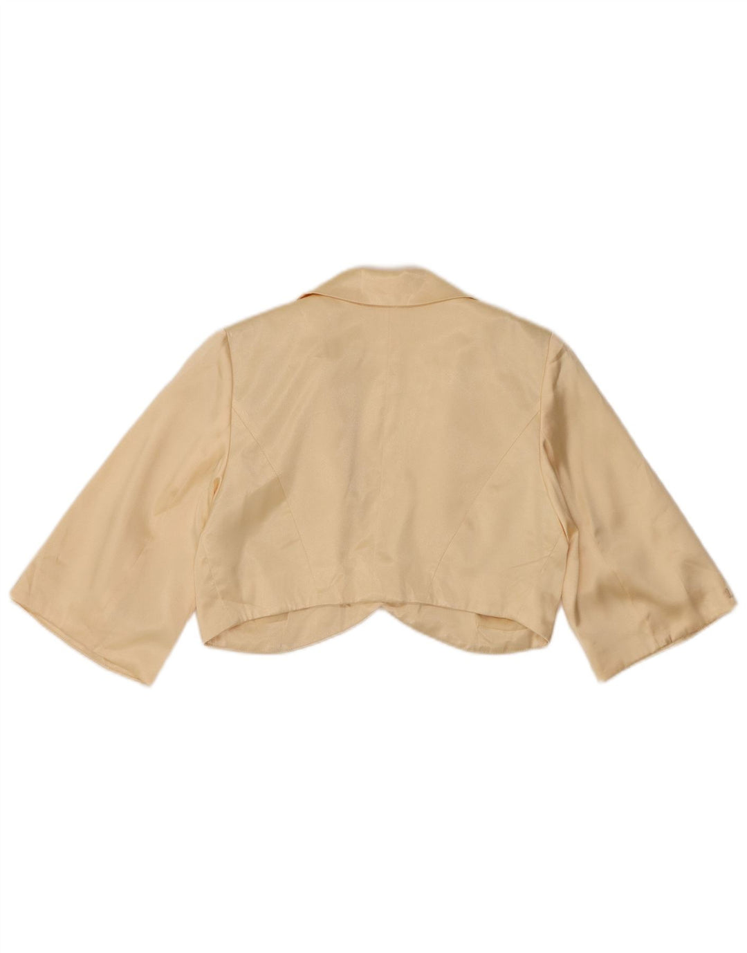 Top bolero vintage da donna a mezza manica IT 42 medio bianco sporco