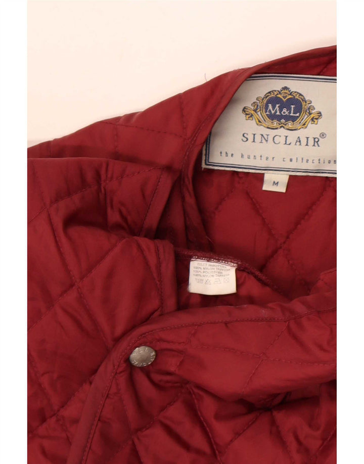 Gilet trapuntato da uomo Sinclair UK 38 nylon medio bordeaux