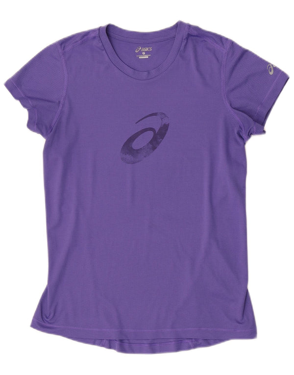 Maglietta grafica da donna Asics Top UK 10 piccola viola gessata