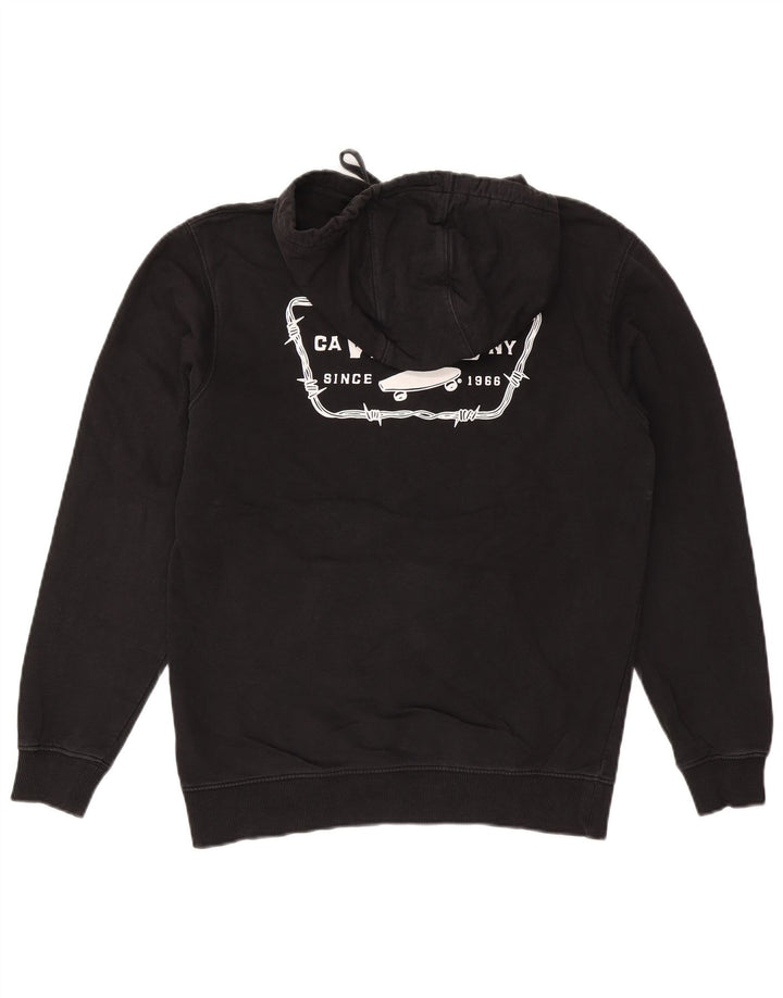 Felpa con cappuccio grafica da uomo Vans Small in cotone nero