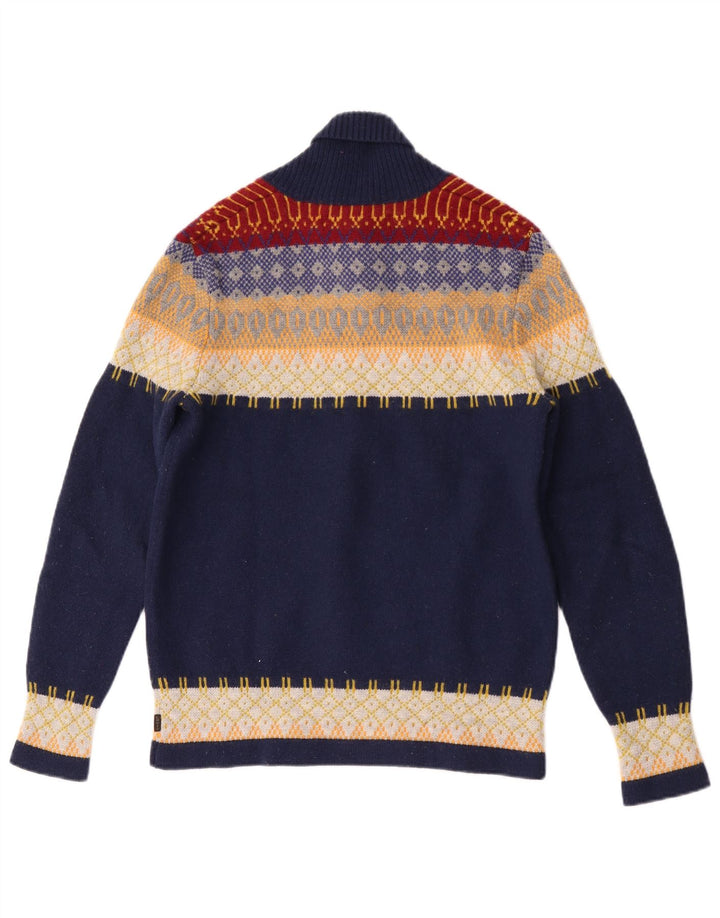 Levi's Uomo Maglione con collo a scialle Maglione color block blu navy medio