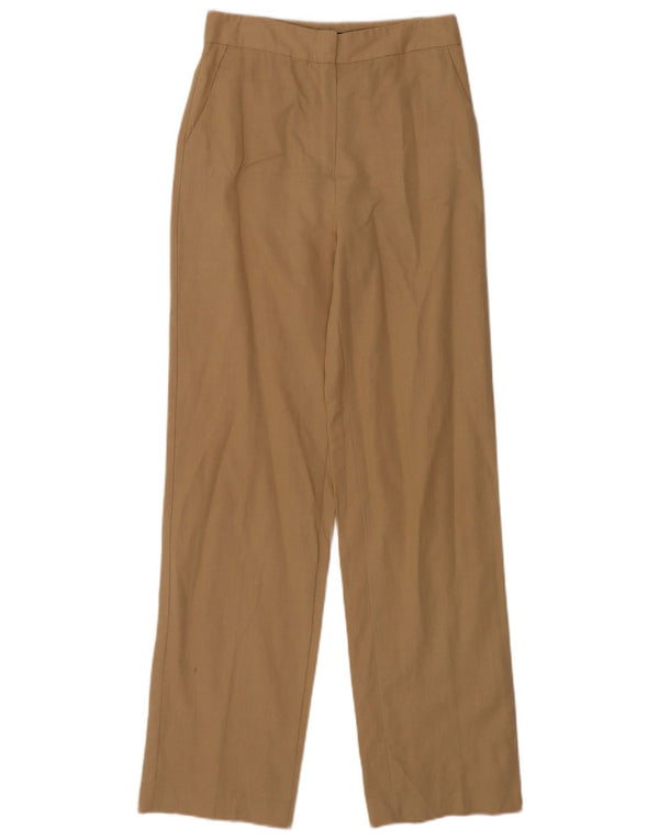 Pantaloni chino dritti a vita alta da donna Zara XS W24 L31 Beige