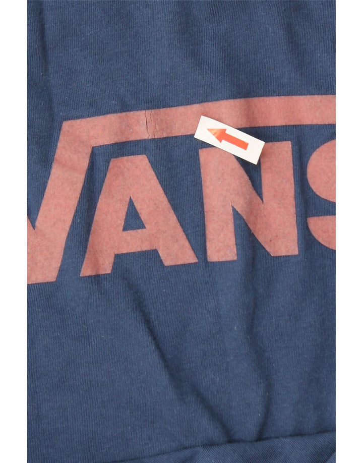 T-shirt grafica da donna Vans Top UK 14 cotone blu navy medio