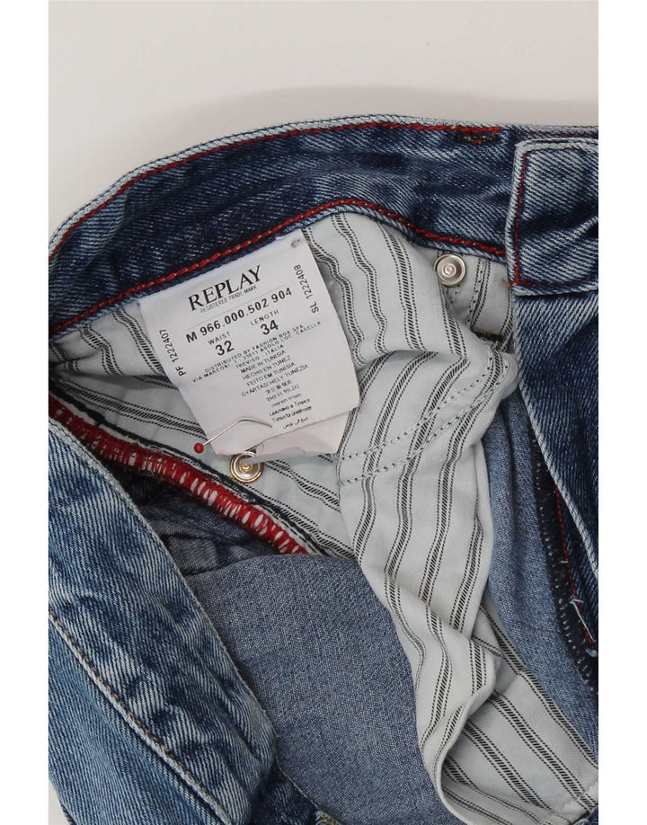 Replay Jeans Jeto Slim da uomo W32 L30 cotone blu