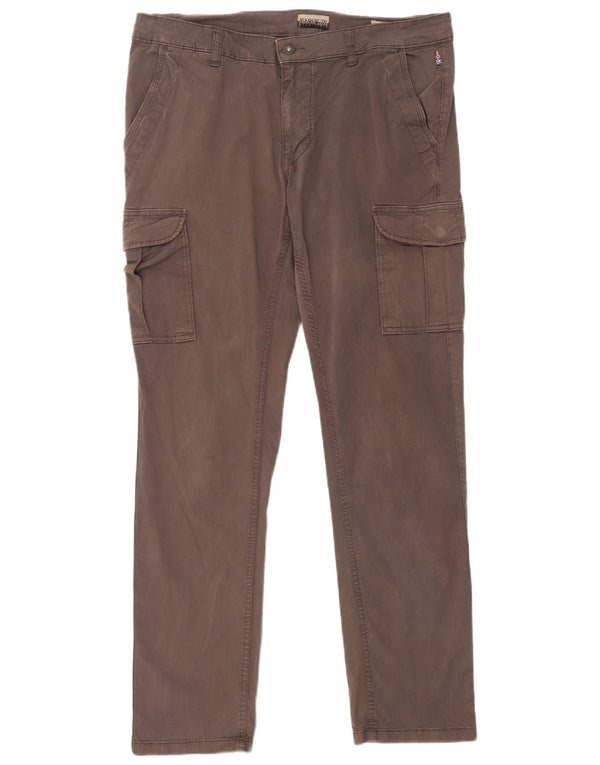 Pantaloni cargo slim da donna Napapijri W34 L31 cotone marrone