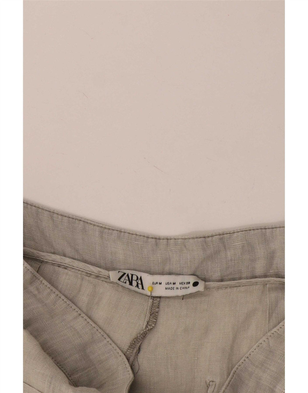 Pantaloni casual a gamba larga da donna Zara medi W28 L32 grigi