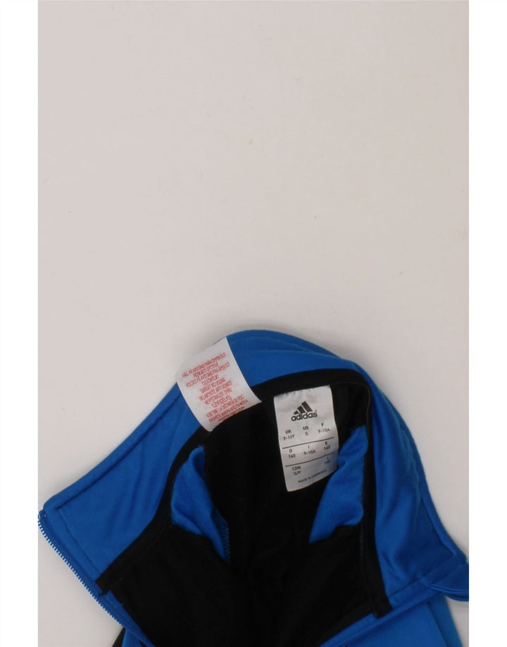 ADIDAS Boys Tracksuit Top Jacket 9-10 Years Black Colourblock Polyester Vintage Adidas and Second-Hand Adidas from Messina Hembry 