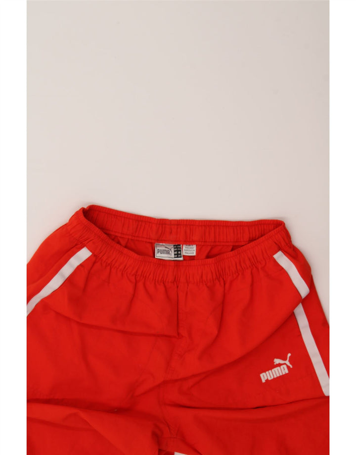 PUMA Boys Tracksuit Trousers 15-16 Years  Red Polyester Vintage Puma and Second-Hand Puma from Messina Hembry 