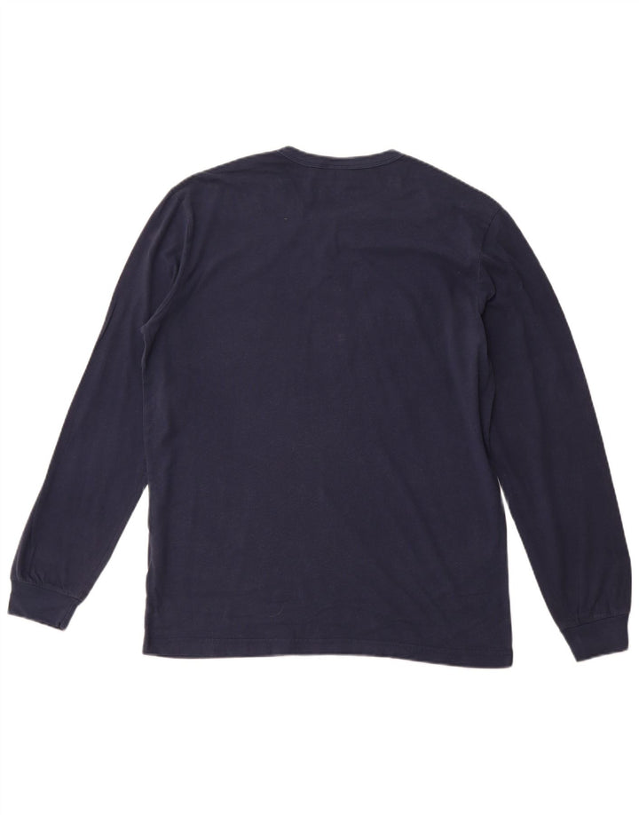 CHAMPION Top da uomo con grafica Rochester a maniche lunghe in cotone blu navy medio