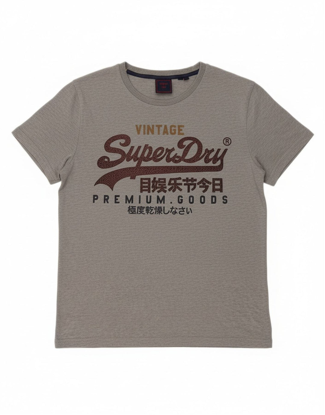 T-shirt grafica da donna Superdry Top UK 18 XL cotone grigio