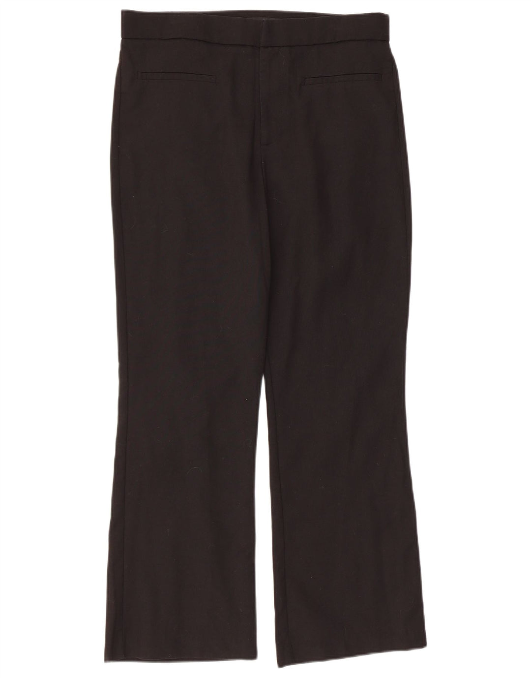 Pantaloni casual dritti regolari da donna Zara grandi W32 L26 neri