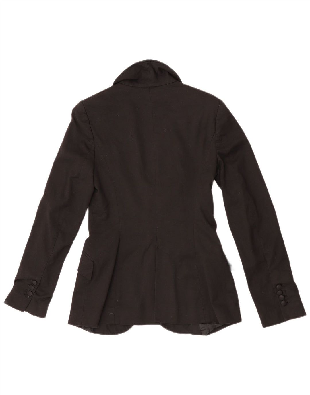 Giacca blazer a 1 bottone da donna Zara UK 10 piccola in poliestere nero