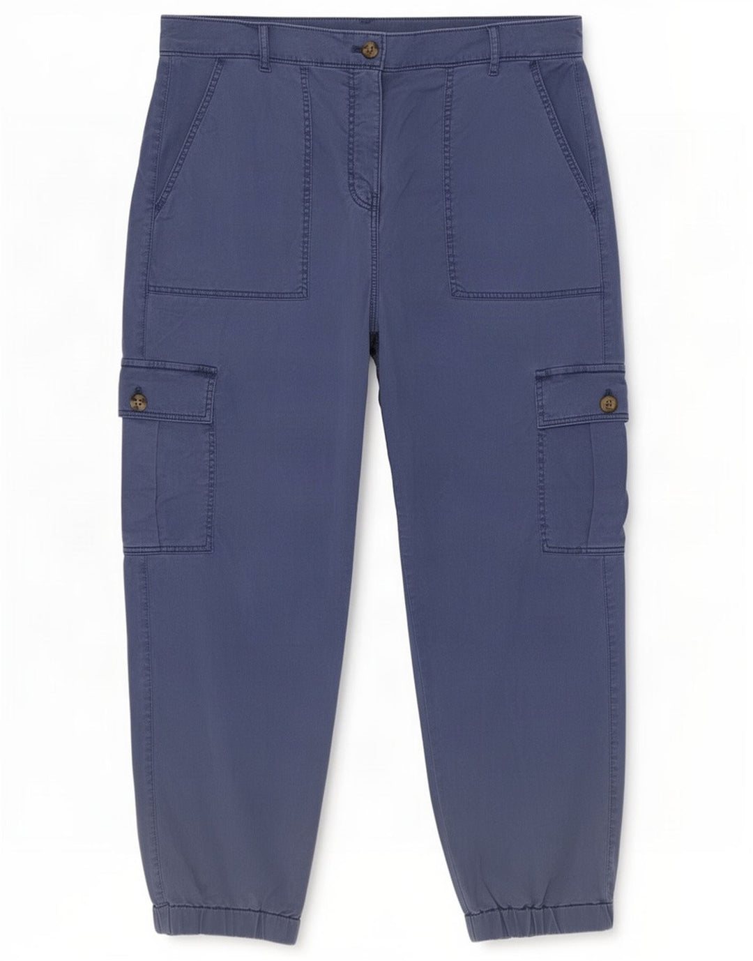 Pantaloni cargo Capri Marks & Spencer da donna UK 12 medi W30 L21 blu