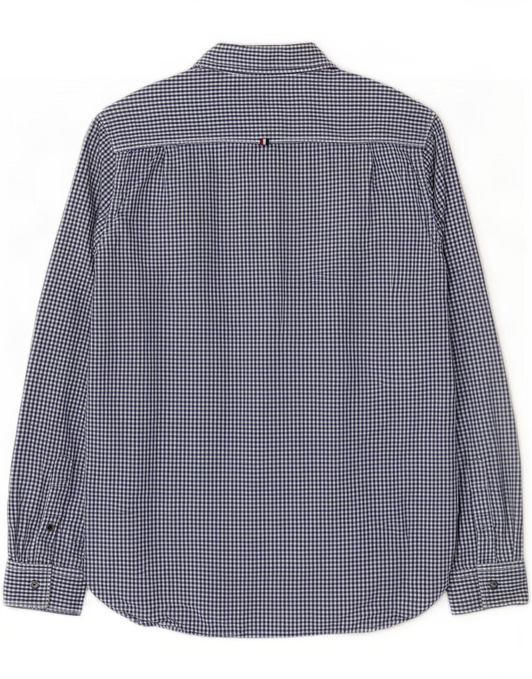 Camicia da uomo Superdry Large in cotone a quadretti blu navy