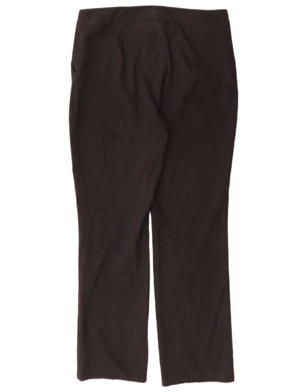 Pantaloni da abito dritti da donna Marks & Spencer UK 12 medi W32 L31 neri