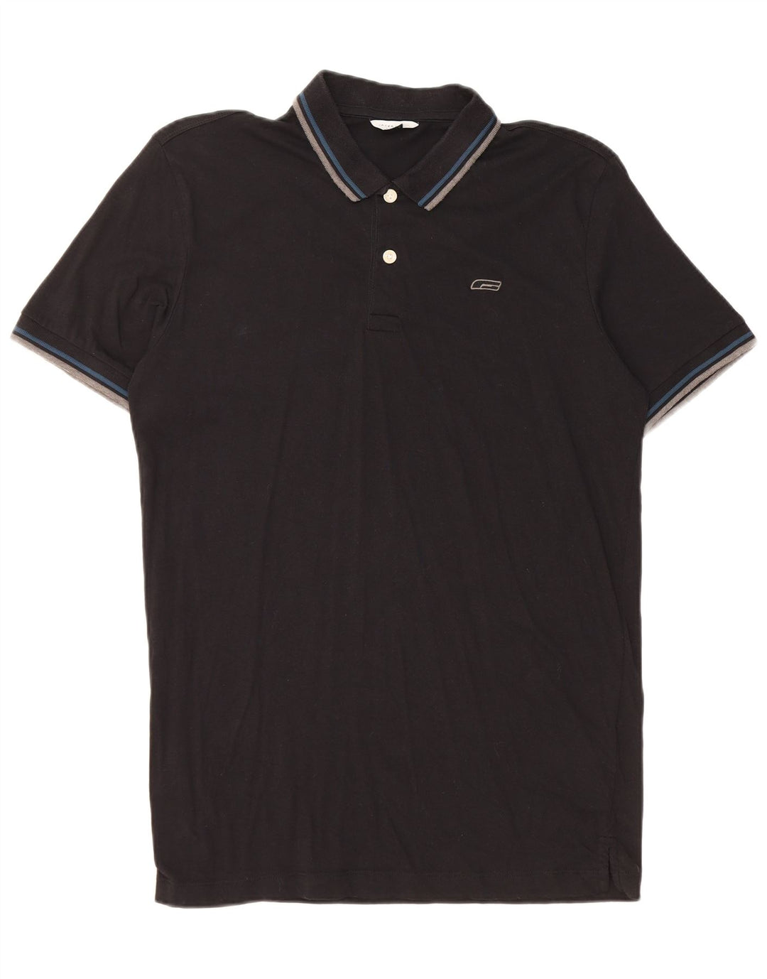 Polo da uomo JACK & JONES grande in cotone nero