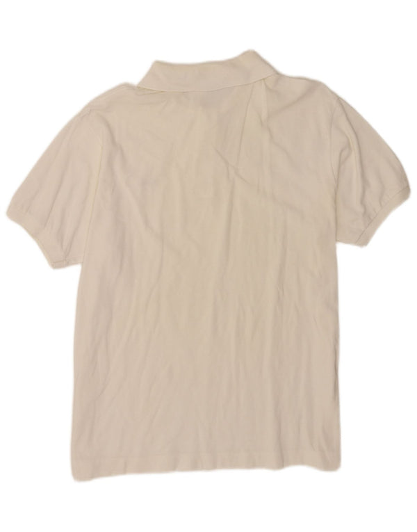 Polo da uomo Lacoste taglia 5 grande in cotone bianco
