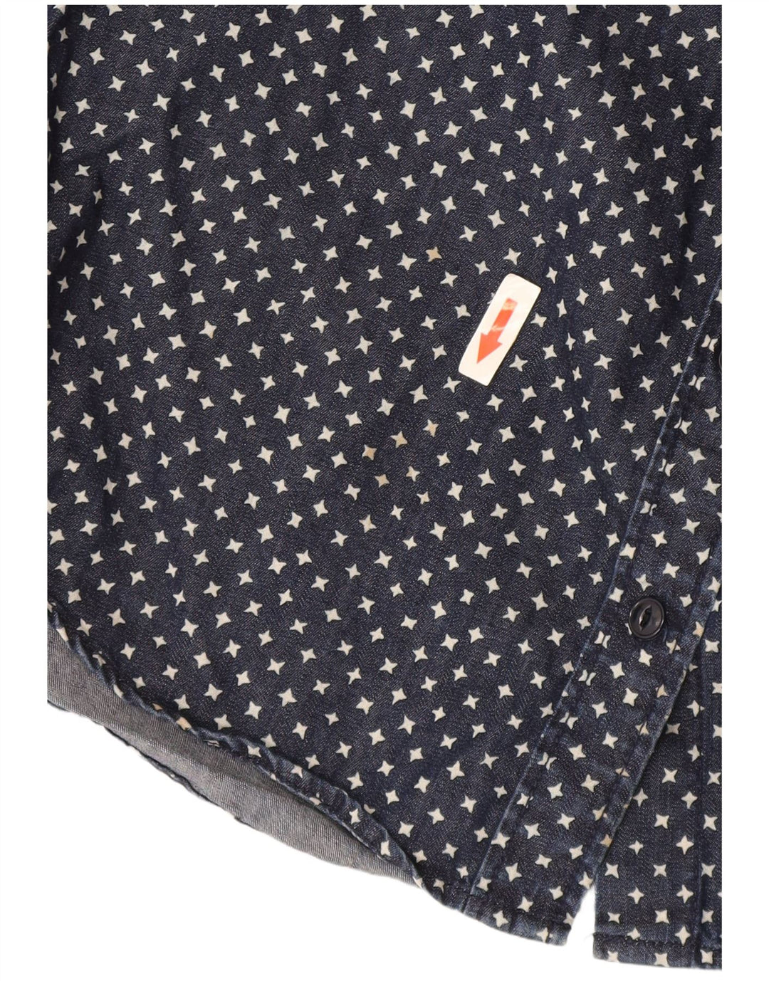 J. Crew Camicia in denim oversize da donna con motivo astratto US 2 XS Blu navy