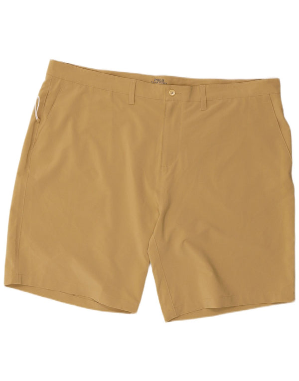 Pantaloncini chino da uomo Polo Ralph Lauren W42 2XL poliestere beige