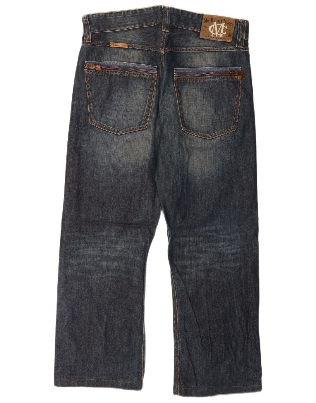 Jeans dritti da uomo Marlboro Classics W32 L28 cotone blu