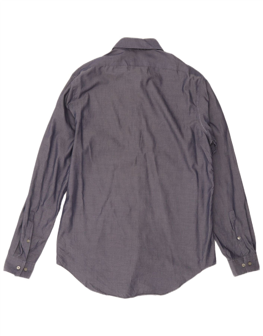 Camicia da uomo Calvin Klein Jeans taglia 15 1/2 media blu navy a spina di pesce
