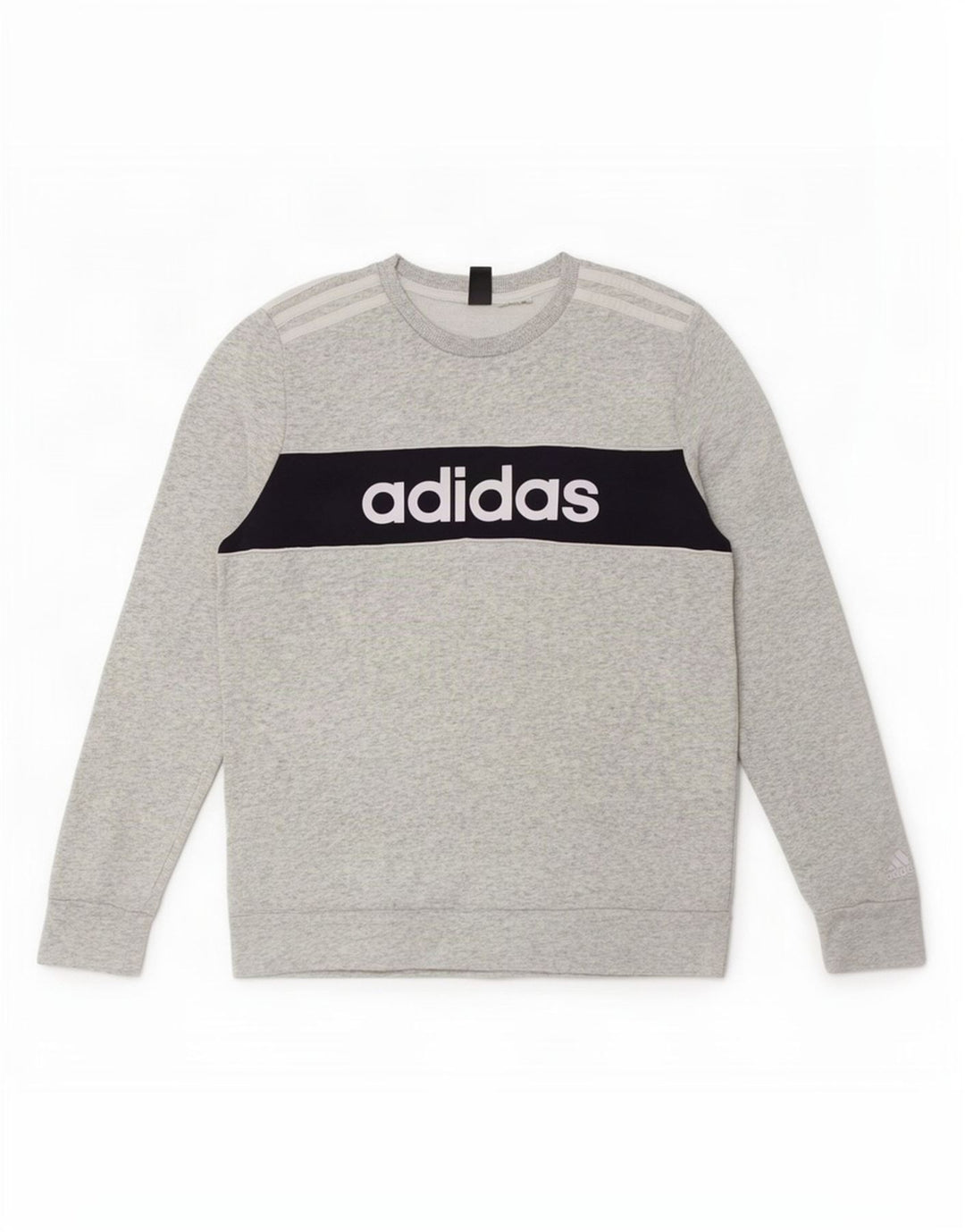 Felpa grafica da donna Adidas Jumper UK 10 Small Grey Colourblock