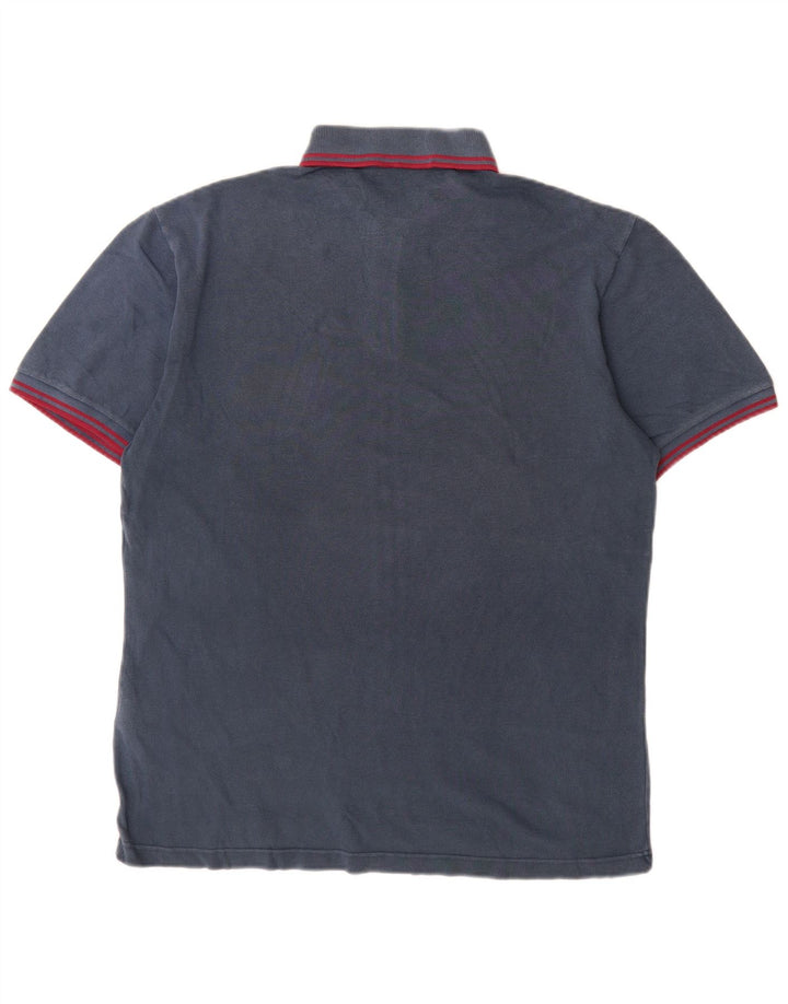 Polo da uomo Fred Perry grande in cotone blu navy