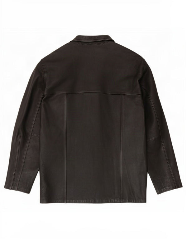 Cuero Legitimo Mens Leather Jacket UK 40 Large Black