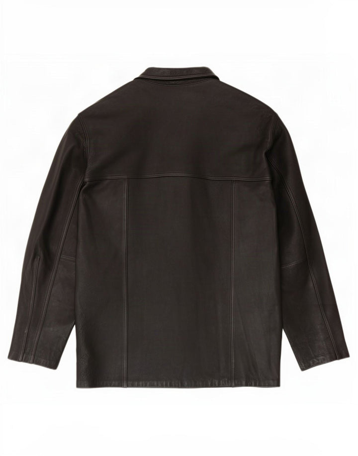 Giacca in pelle da uomo Cuero Legitimo UK 40 Large Nera