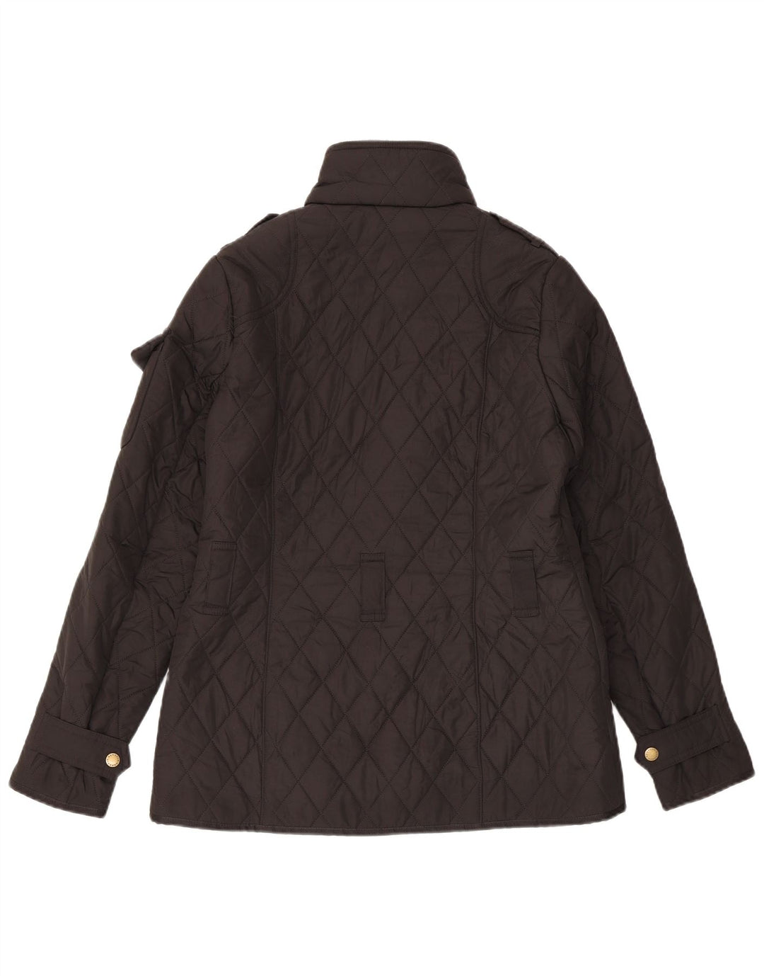 Giacca trapuntata militare da donna Barbour UK 10 piccola in poliestere nero