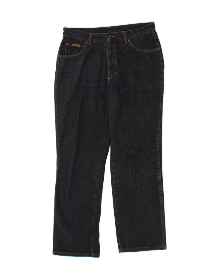 Jeans dritti da uomo WRANGLER W32 L30 cotone blu navy