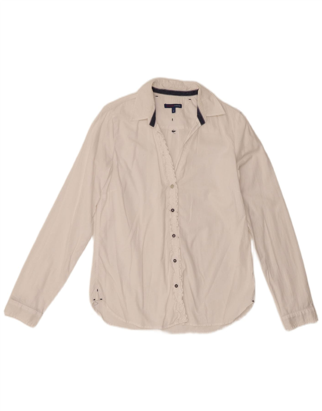 Camicia Trussardi Jeans Donna UK 10 Small Bianca