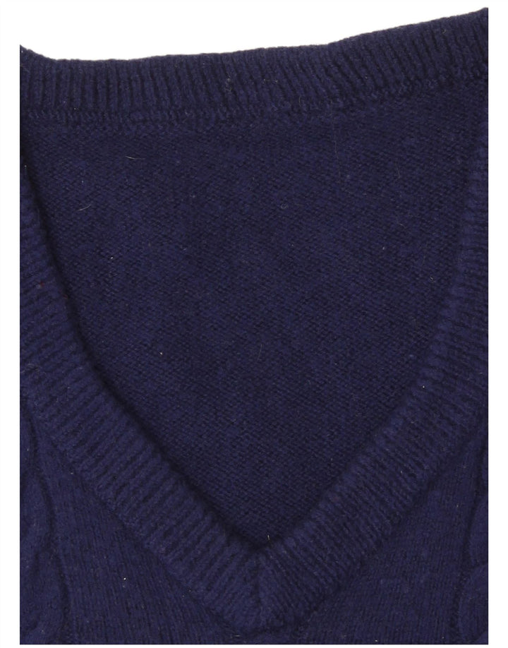 Canotta vintage da uomo, canotta grande blu navy