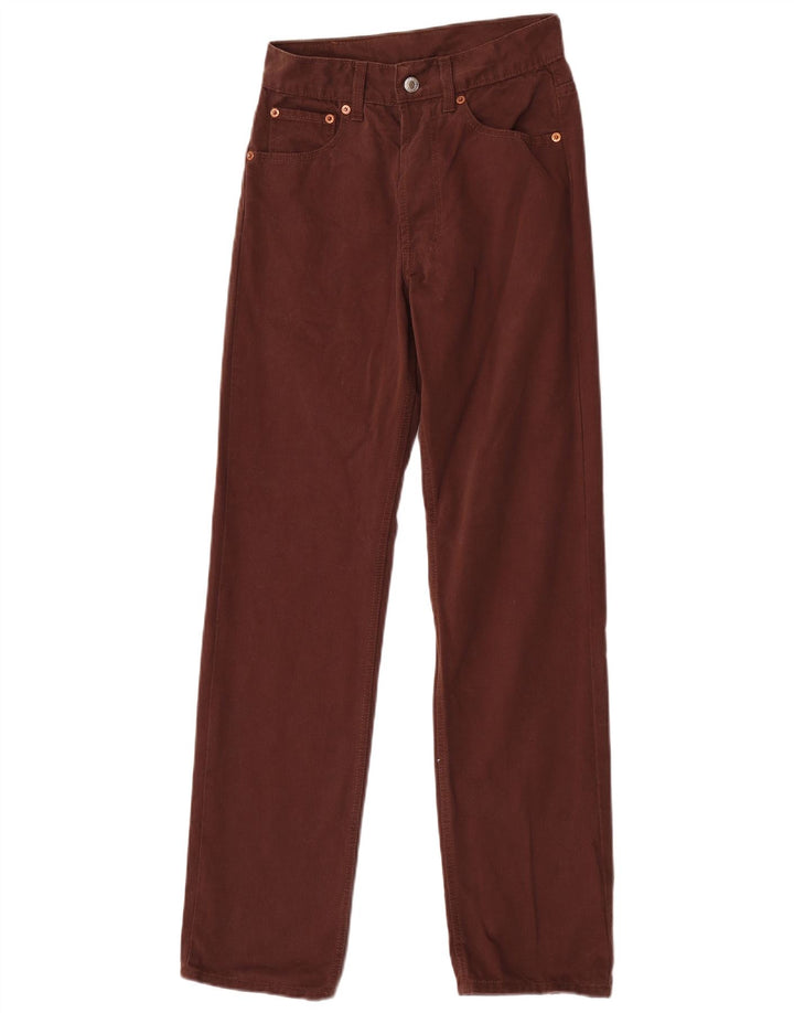 Jeans dritti 501 da donna Levi's W29 L32 cotone marrone