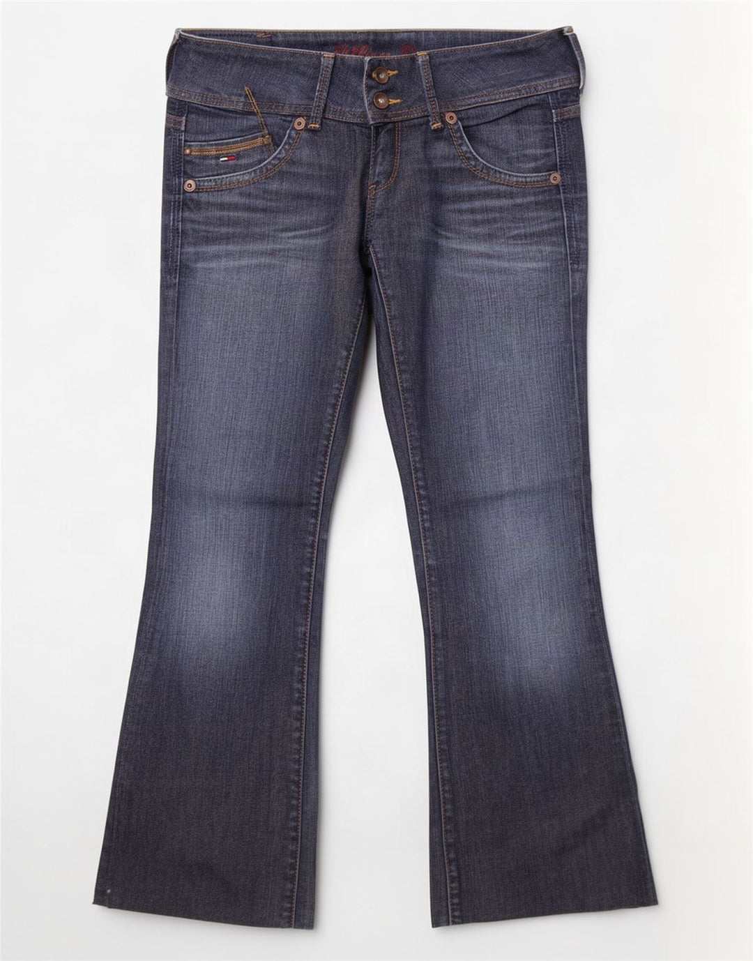 Jeans bootcut da donna Tommy Hilfiger W29 L27 cotone blu navy