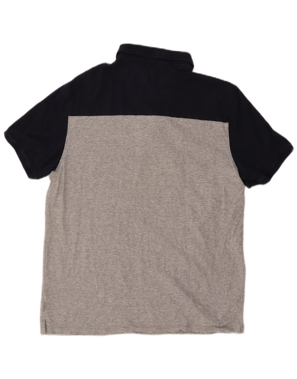 Polo da uomo CALVIN KLEIN Large grigia color block