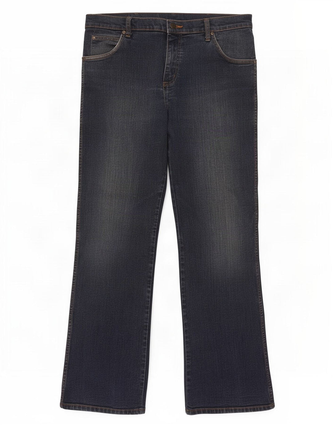 Jeans Bootcut da uomo Wrangler W34 L32 cotone blu navy