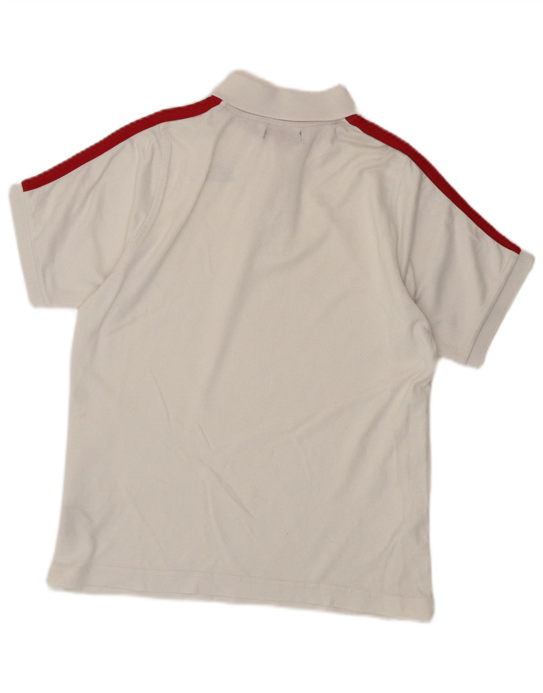 Polo Kappa da uomo piccola in cotone color block bianco