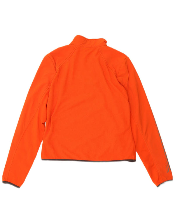 Maglione in pile da donna Nike Therma-Fit con collo e zip UK 16/18 XL poliestere arancione