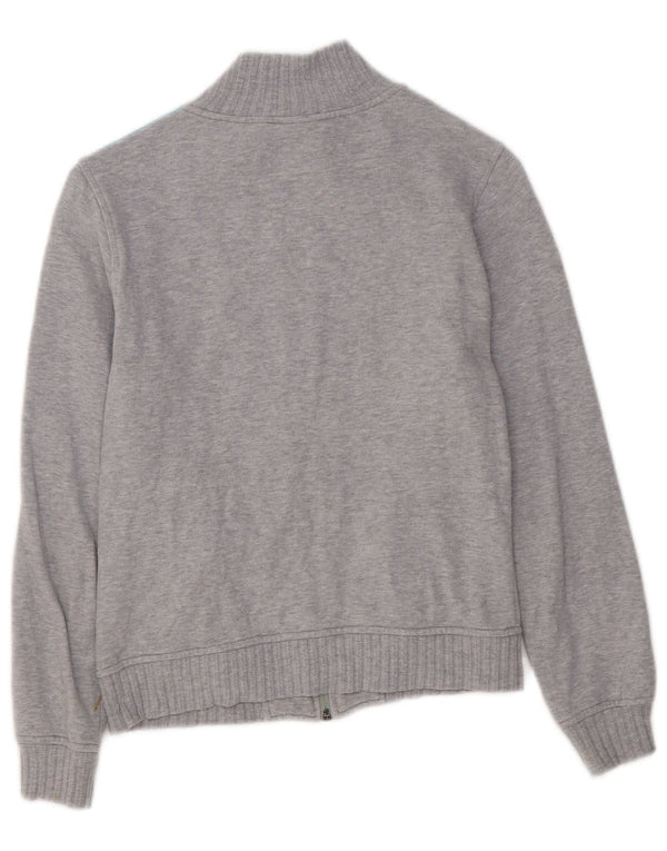 Giacca da ginnastica da donna Adidas UK 6 XS in cotone chiazzato grigio