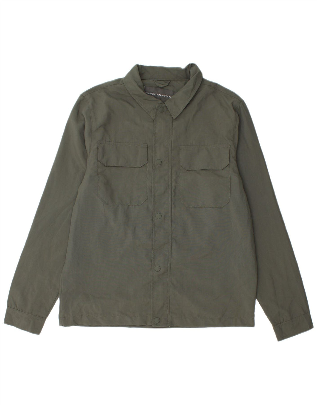Camicia overshirt da uomo French Connection Medium Khaki Poliammide