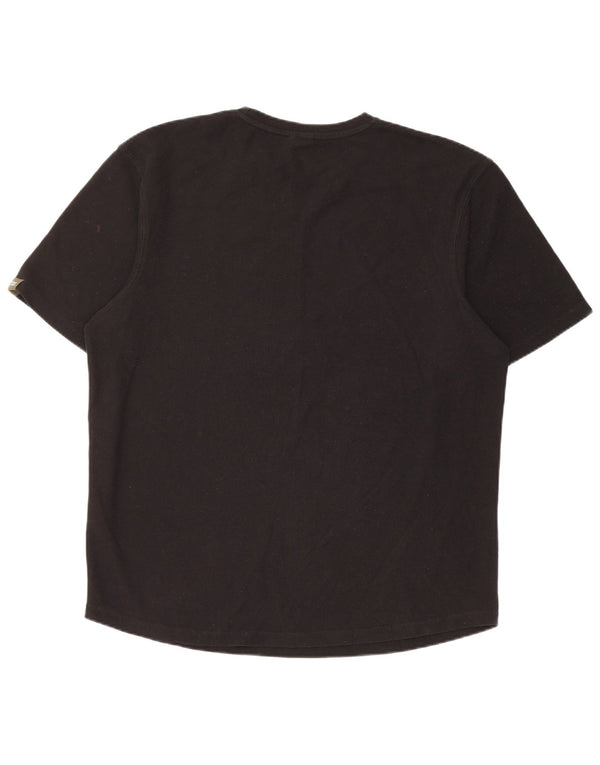 T-shirt da uomo Zara Top grande in poliestere nero