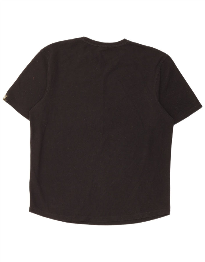 T-shirt da uomo Zara Top grande in poliestere nero