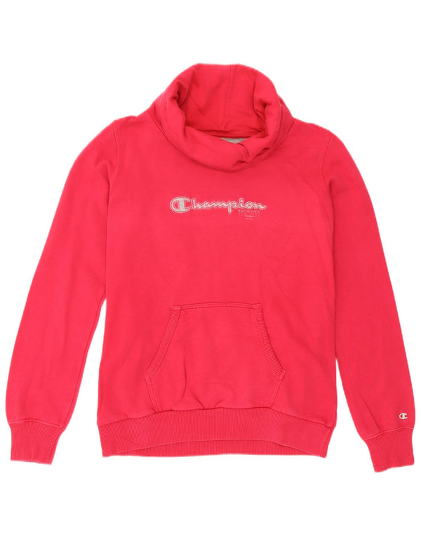 Felpa con grafica Champion Heritage da donna UK 14 Cotone rosa medio