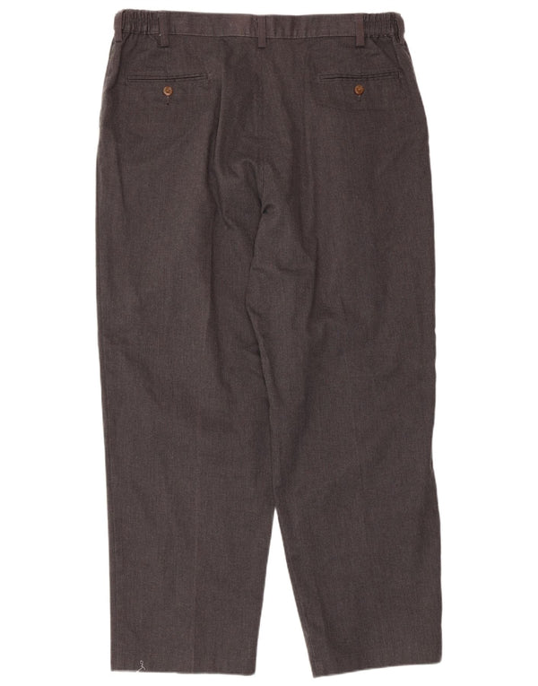 Pantaloni chino con pegging da uomo Farah W40 L30 cotone grigio