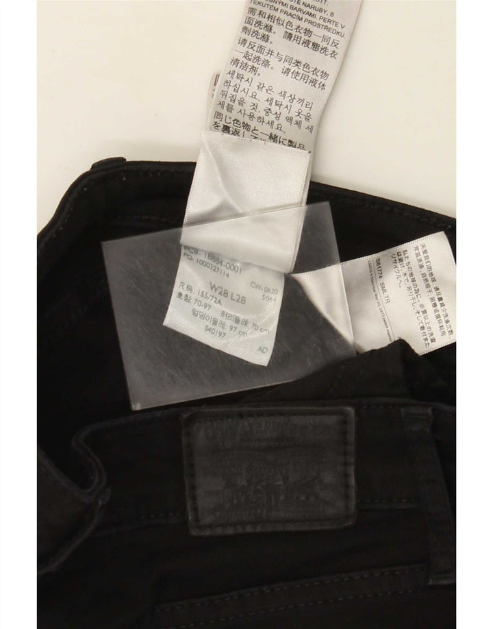 Jeans slim da donna Levi's W28 L28 cotone nero
