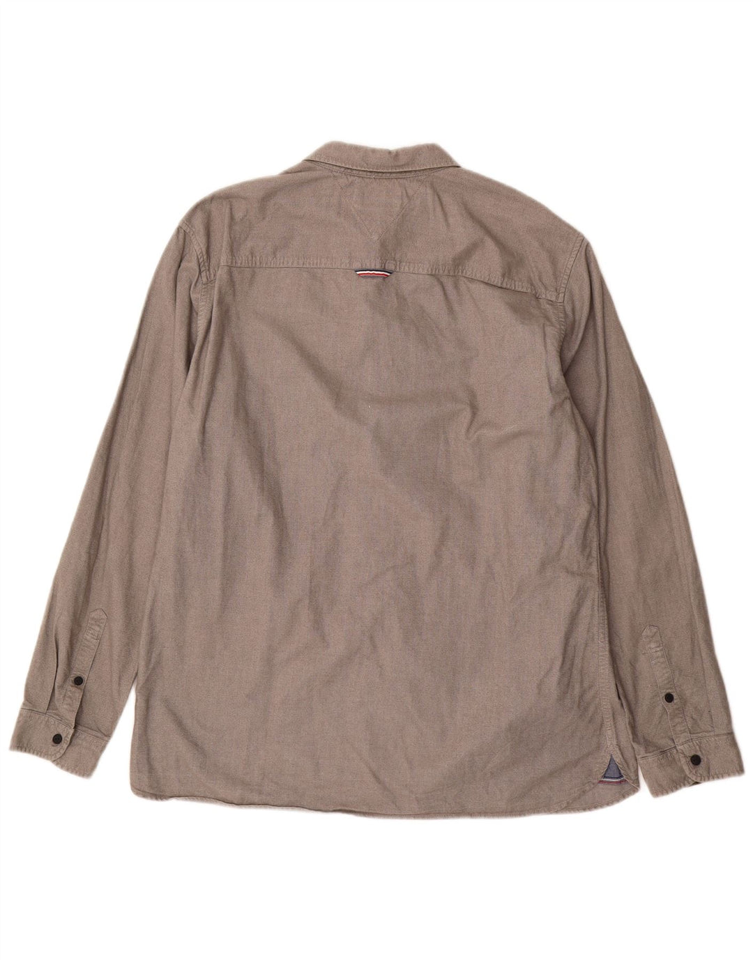 Camicia da uomo Regular Fit Tommy Hilfiger XL in cotone grigio