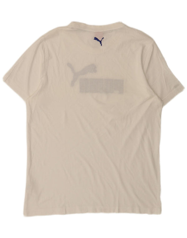 T-shirt grafica da uomo Puma Large bianca