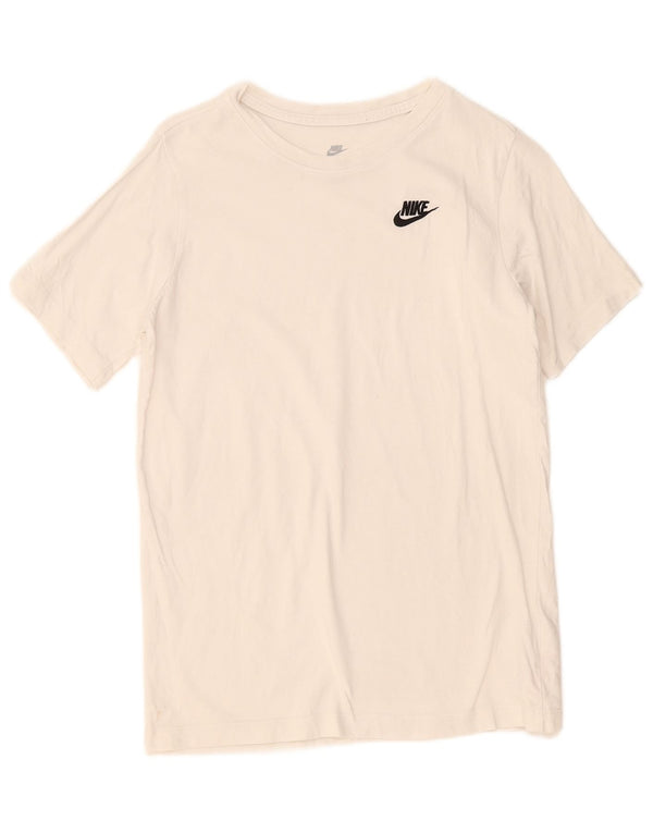 T-shirt Nike Ragazzo Top 13-14 Anni XL Cotone Bianco