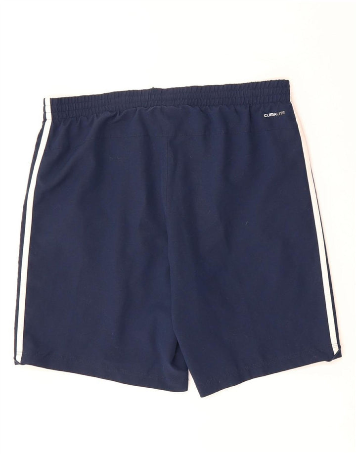 ADIDAS Mens Climalite Sport Shorts Medium  Navy Blue Polyester